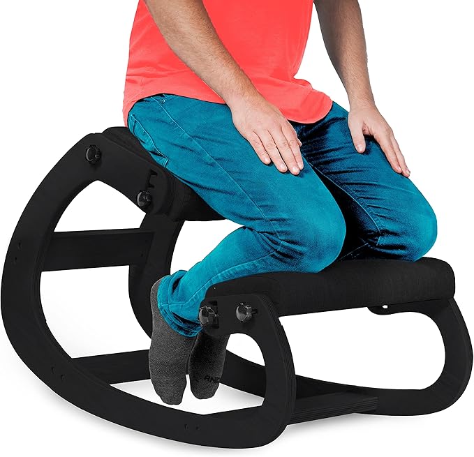 Ergonomic Kneeling Chair with 2 Knee Pads